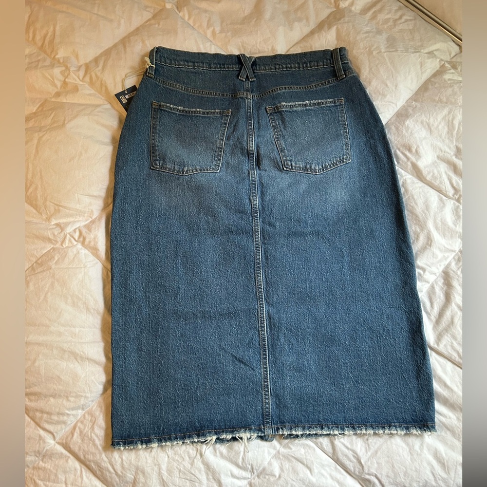 Universal Thread Blue Denim Skirt Medium Wash Casual - Picture 6 of 7